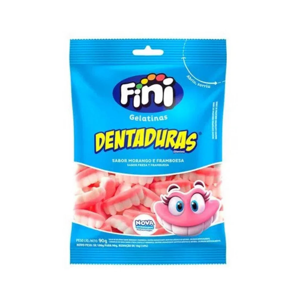 Bala de Gelatina Dentaduras Fini 80g