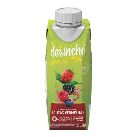Cha Verde Tial Frutas Vermelha Desincha 250ml