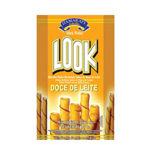 Biscoito Wafer Doce de Leite Look 55g