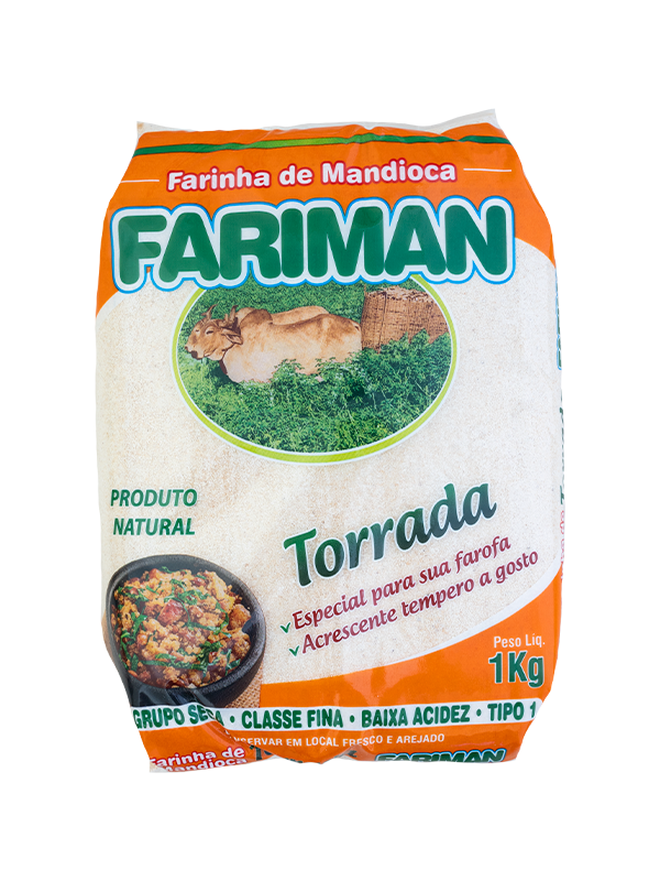 Farinha de Mandioca Torrada Fariman 1kg