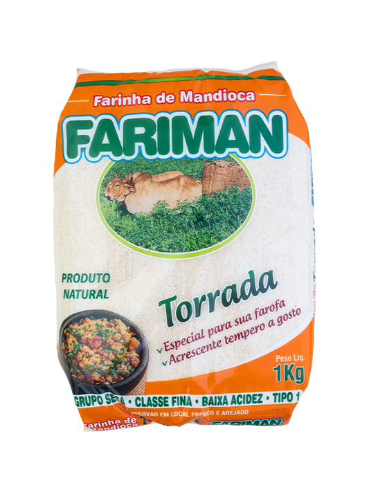 Farinha de Mandioca Torrada Fariman 1kg