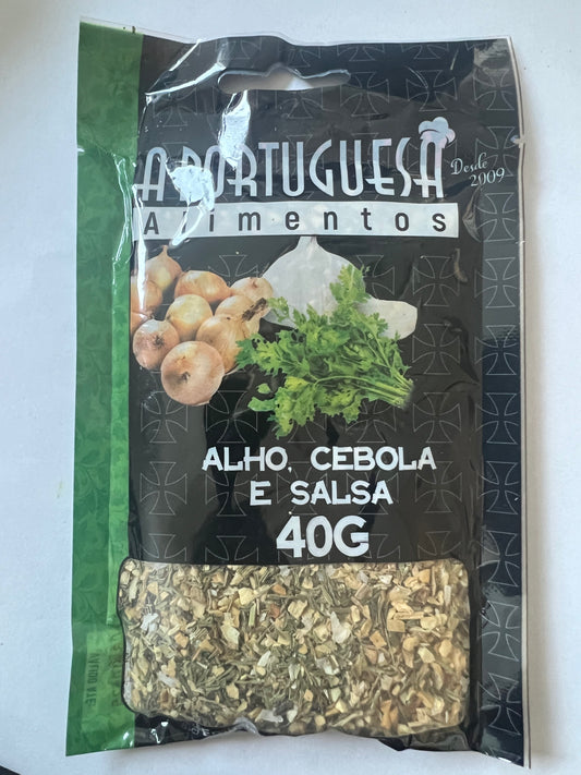 Tempero seco Alho, Cebolsa e Salsa A Portuguesa 40g