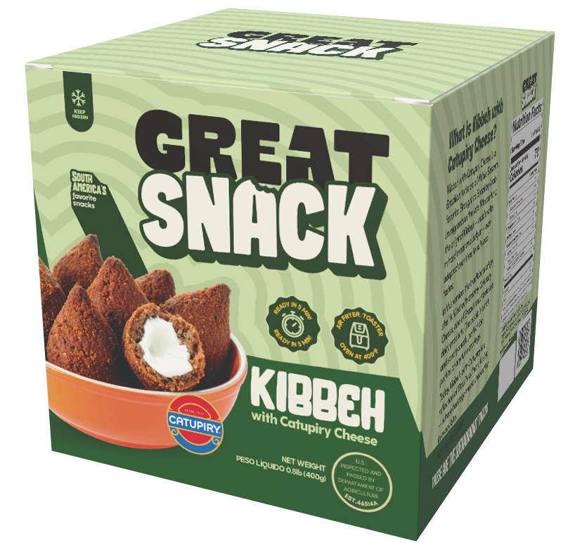 Kibe com catupiry já frito 400g (congelado) -  Great Snack