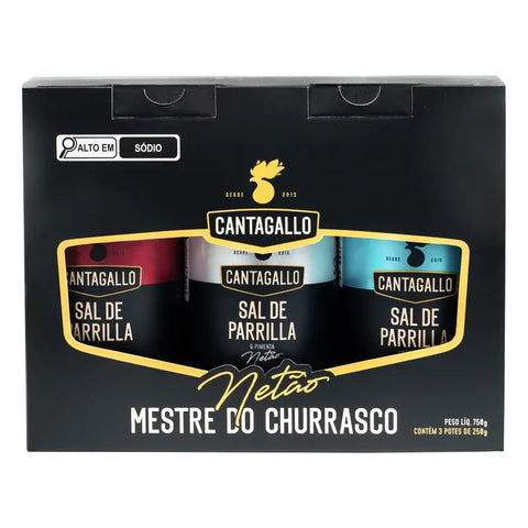 Kit Mestre do Churrasco CantaGallo by Netão 750g