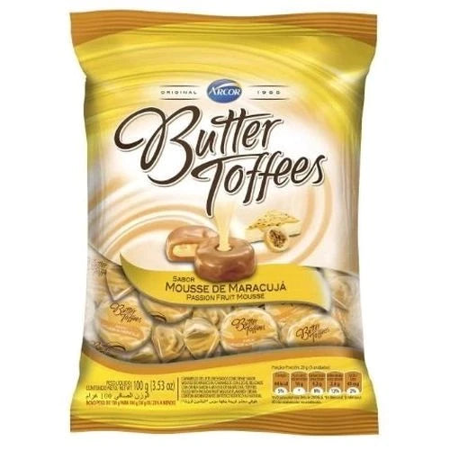Arcor Bala Butter Toffee Mouse Maracuja 500g
