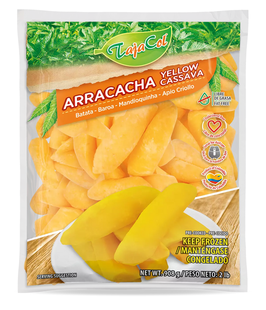 Mandioquinha Congelada / Yellow Cassava  2lb - Pre Cozida -  TajaCol