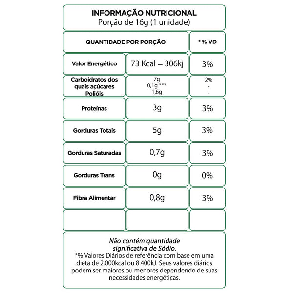 Paçoquinha Rolha Zero Açúcar 512g