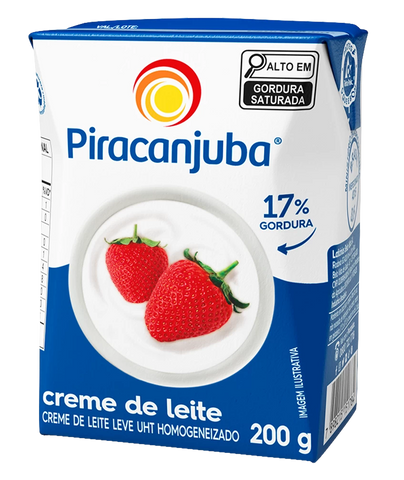 Creme De Leite Piracanjuba 200ml (embalagem TetraPak)