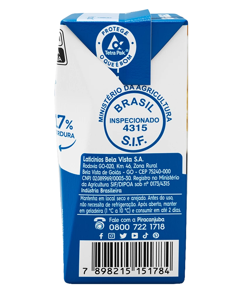 Creme De Leite Piracanjuba 200ml (caixinha)