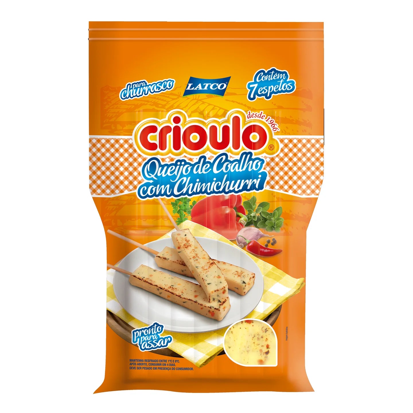 Queijo coalho com Chimichurri Crioulo 340g  (resfriado)