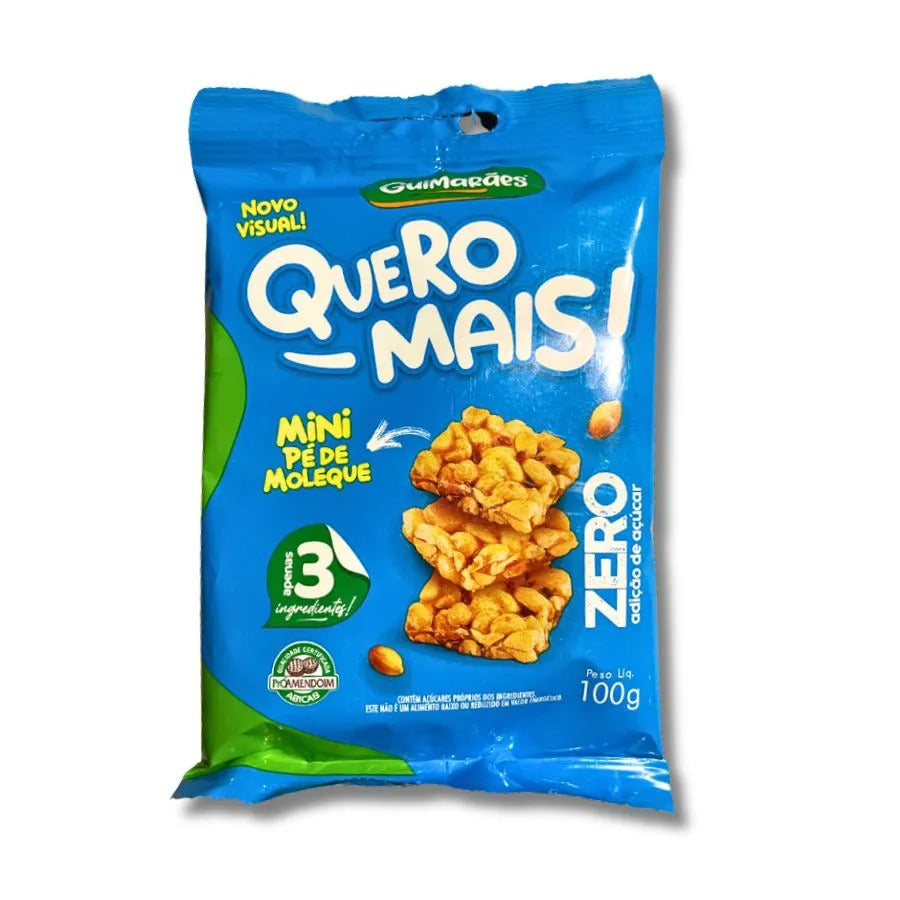 Quero Mais Pé De Moleque Zero 100g