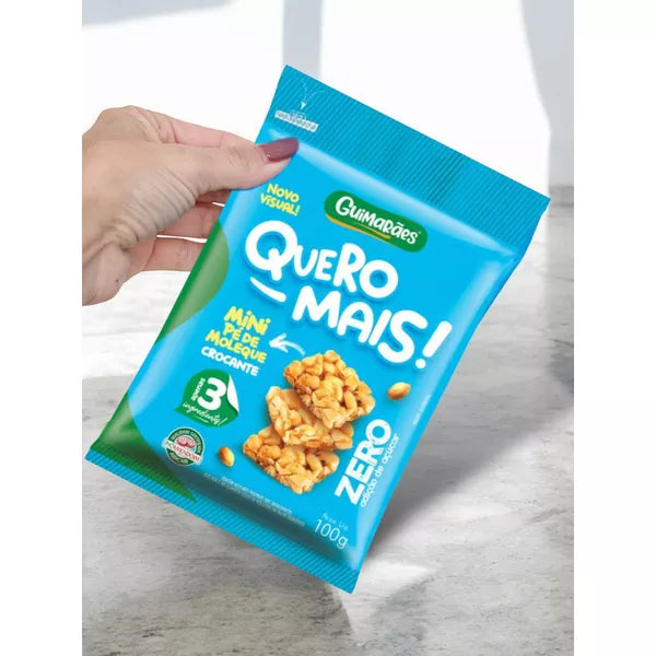 Quero Mais Pé De Moleque Zero 100g