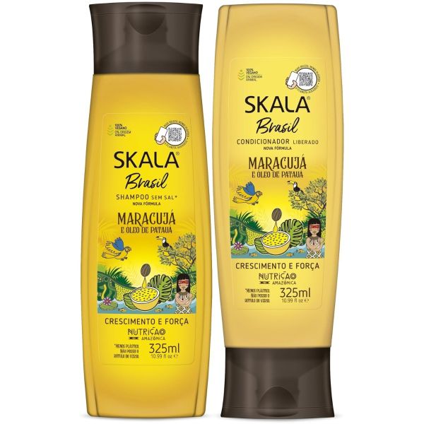 Kit Shampoo + Condicionador  SKALA Brasil Maracuja E Oleo De Pataua