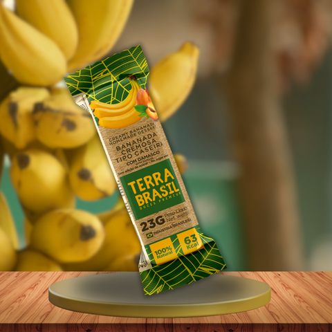 Bananinha Cremosa Zero Açúcar com Damasco Terra Brasil  23g (1 unidade)