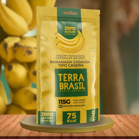 Bananinha Cremosa Zero Açúcar Terra Brasil  150g (Pouch com 5 unidades)