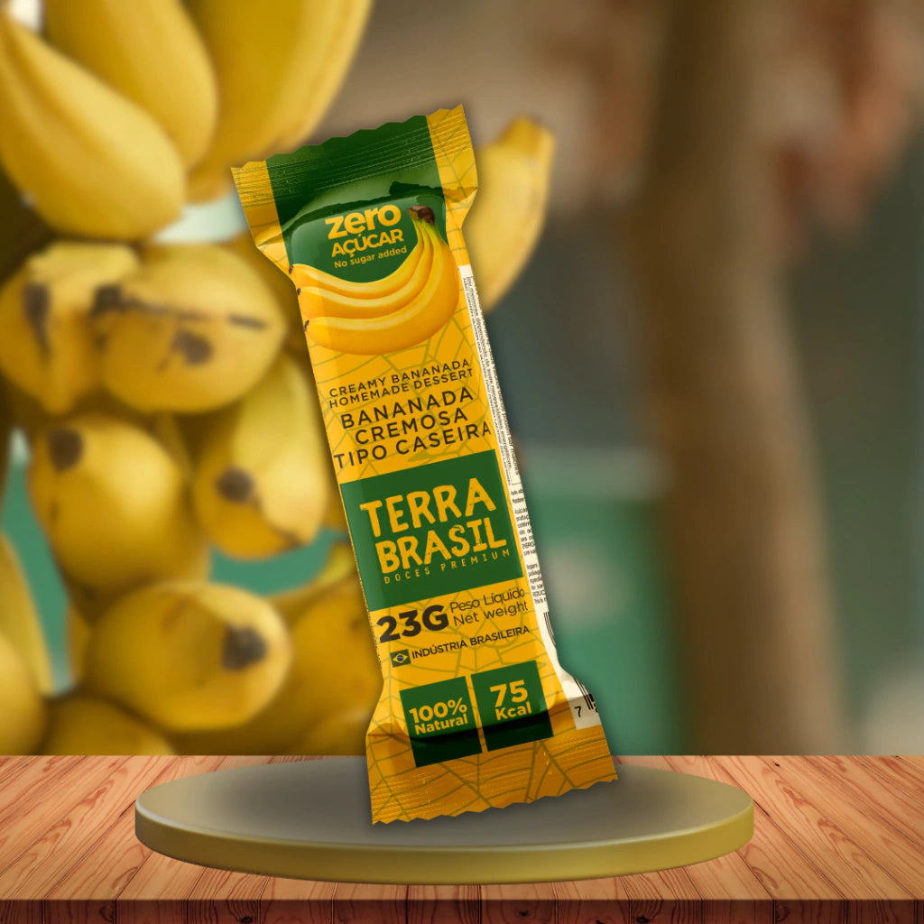 Bananinha Cremosa Zero Açúcar Terra Brasil  150g (Pouch com 5 unidades)