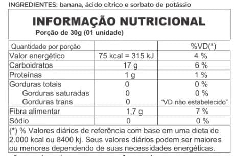 Bananinha Cremosa Zero Açúcar Terra Brasil  23g (1 unidade)