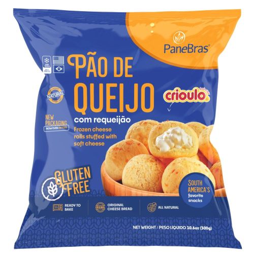 Pão De Queijo Recheado com Requeijao  PaneBras- 300gr (congelado) - Nova embalagem