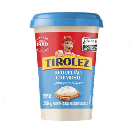 Requeijão Cremoso Light Tirolez 200g (refrigerado)