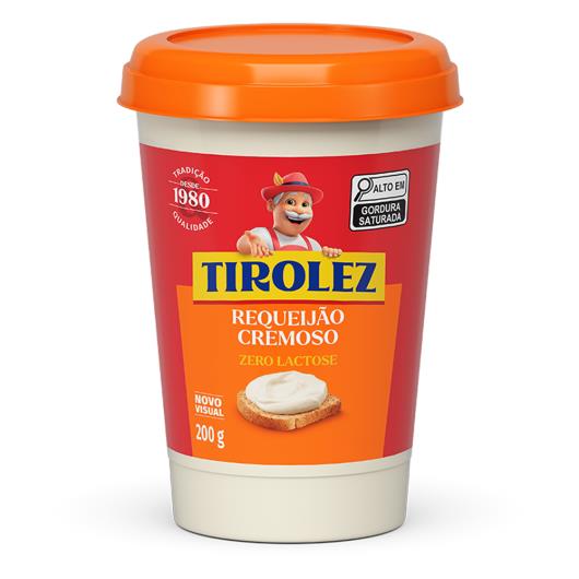 Requeijão cremoso Zero Lactose Tirolez - copo 200g