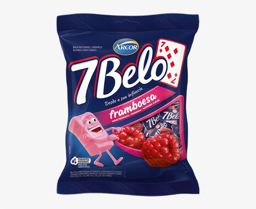 Bala 7 Belo Framboesa 500g