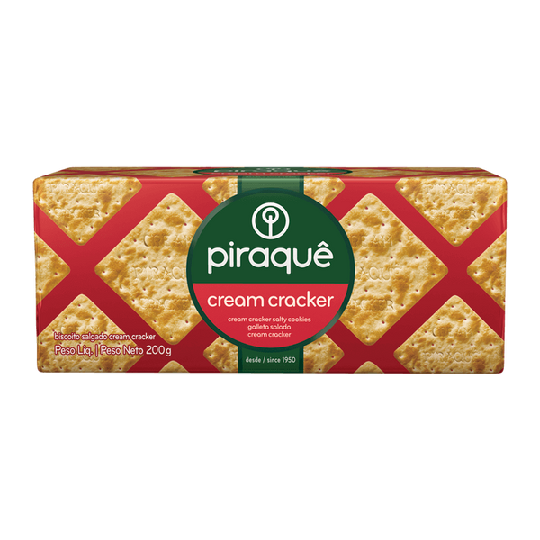 Biscoito Cream Cracker Piraquê 200g