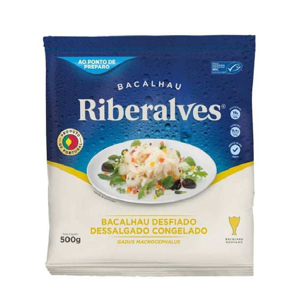 Bacalhau Desfiado/Pedaços Ribeiralves 400g (congelado)