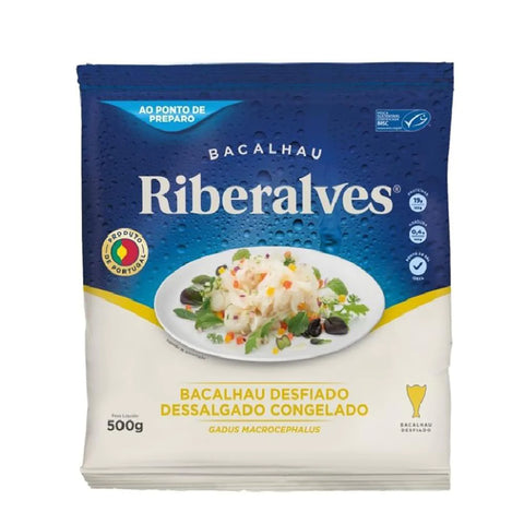 Bacalhau Desfiado/Pedaços Ribeiralves 400g (congelado)