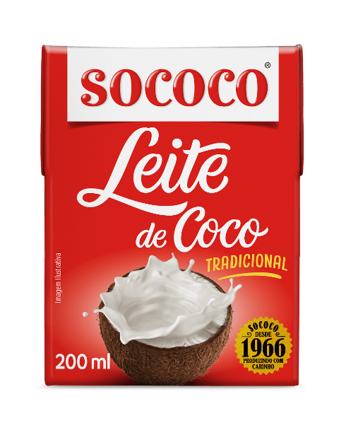 Leite de coco Sococo 200ml - caixinha 200ml