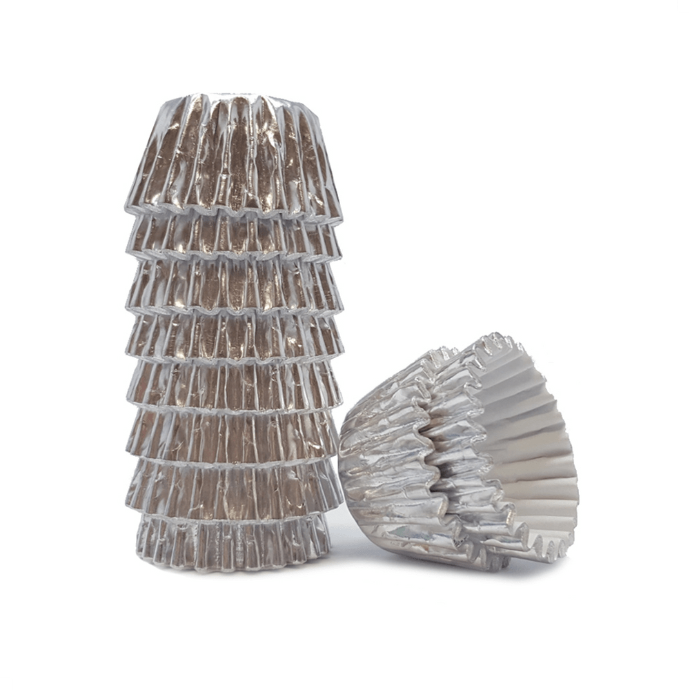 Forminha Laminada #5 Prateada (pacote com 50)