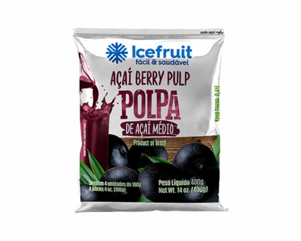 Polpa Açai 4 x 100g Ice Fruit (congelado)