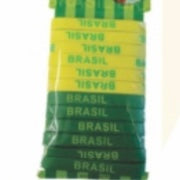 Bracelete de Silicone Brasil  -por unidade