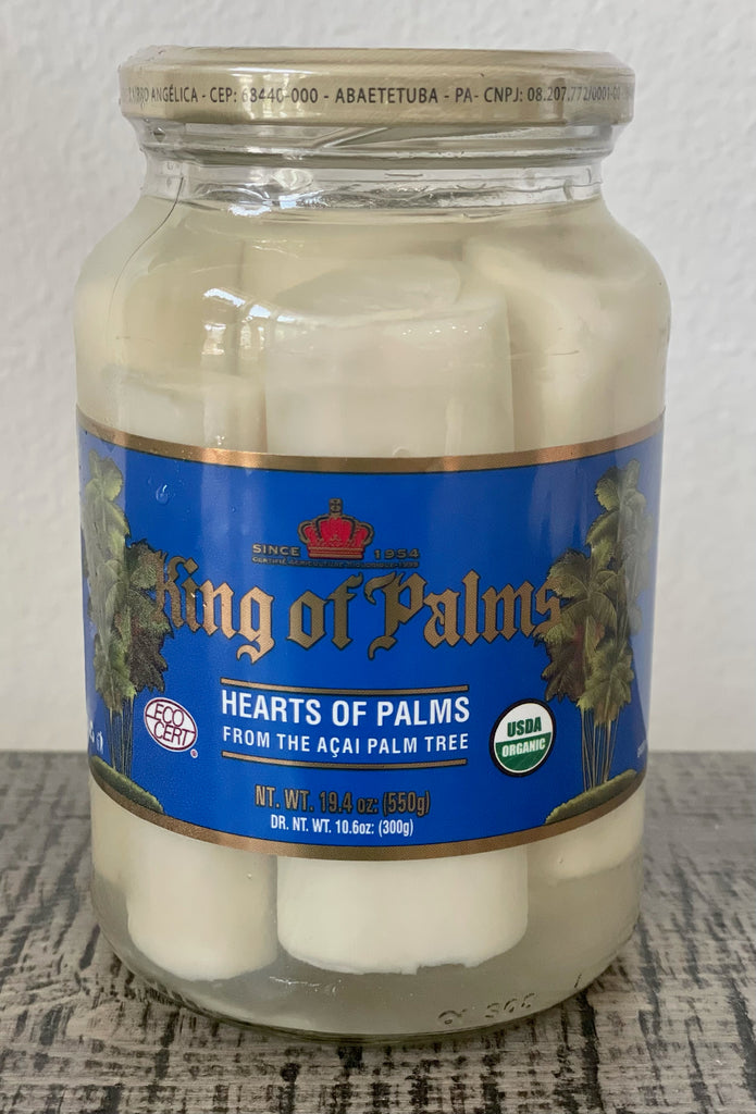 Palmito Açai - King of Palms  (Hearts of Palm)  300g drenado