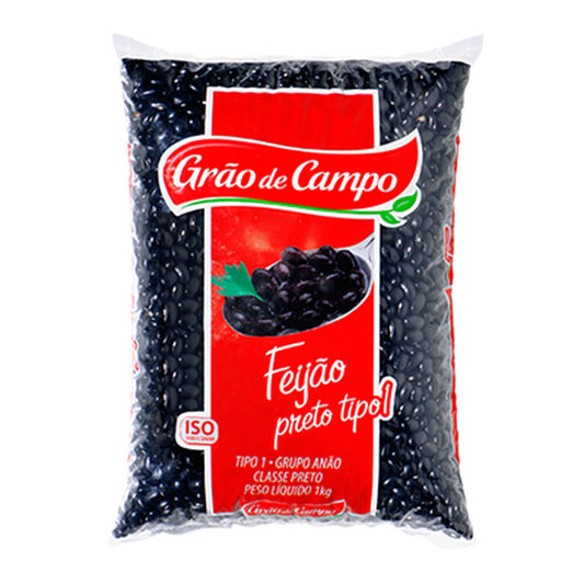 Feijão Preto Grão de Campo 1kg