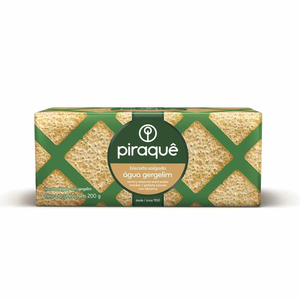 Biscoito gergelim Piraquê 200g - Val: 16 de Agosto
