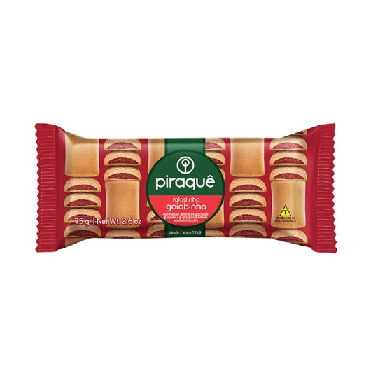 Biscoito Roladinho Goiabinha Piraquê 75g