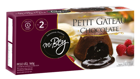 Petit Gateau chocolate Mr Bey - 2 unidades 160g -  Lava cake (congelado)